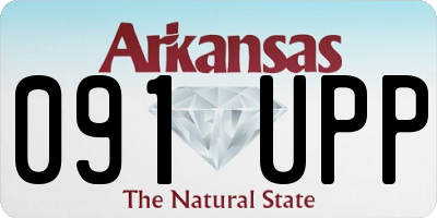 AR license plate 091UPP