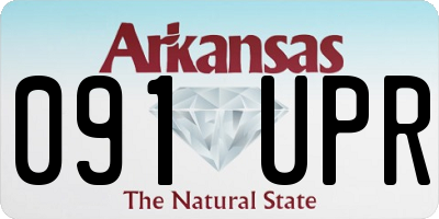 AR license plate 091UPR