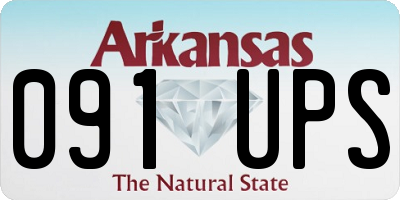 AR license plate 091UPS