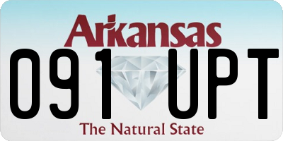 AR license plate 091UPT