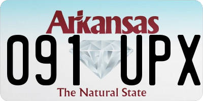 AR license plate 091UPX