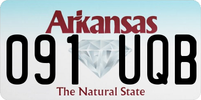AR license plate 091UQB