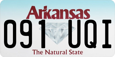 AR license plate 091UQI