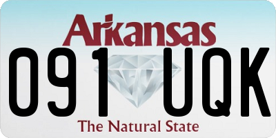 AR license plate 091UQK