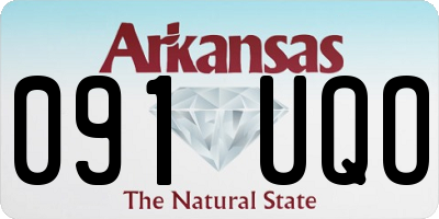 AR license plate 091UQO