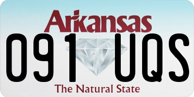 AR license plate 091UQS