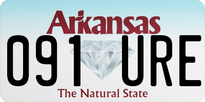 AR license plate 091URE