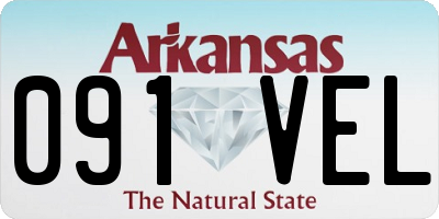 AR license plate 091VEL