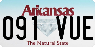 AR license plate 091VUE