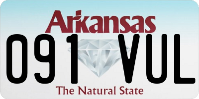 AR license plate 091VUL