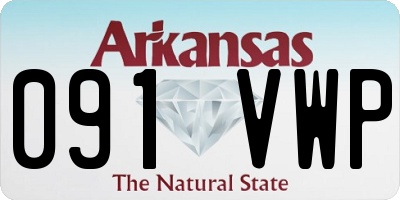 AR license plate 091VWP