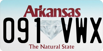 AR license plate 091VWX