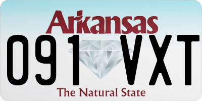AR license plate 091VXT