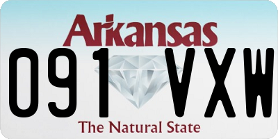 AR license plate 091VXW