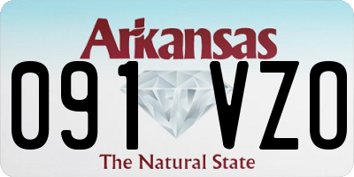 AR license plate 091VZO