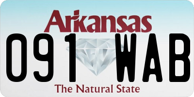 AR license plate 091WAB