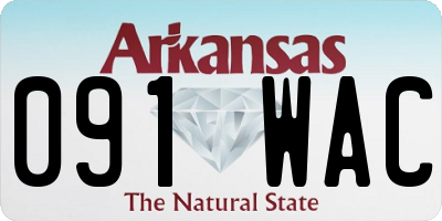 AR license plate 091WAC