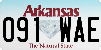 AR license plate 091WAE