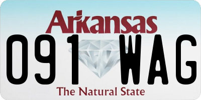 AR license plate 091WAG