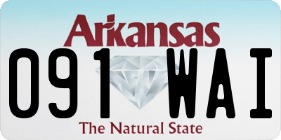 AR license plate 091WAI