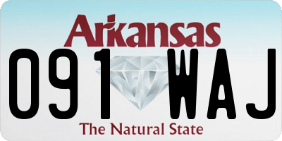 AR license plate 091WAJ