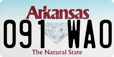 AR license plate 091WAO