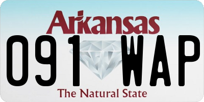 AR license plate 091WAP