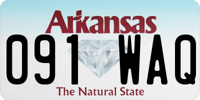 AR license plate 091WAQ