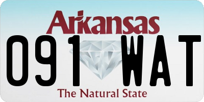 AR license plate 091WAT
