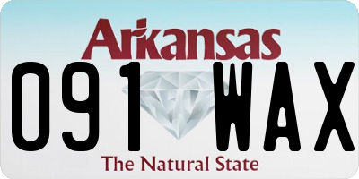 AR license plate 091WAX