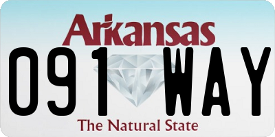 AR license plate 091WAY