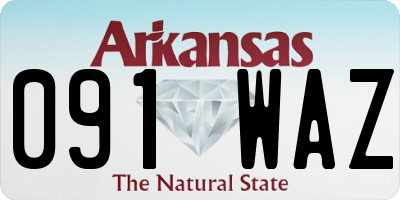 AR license plate 091WAZ