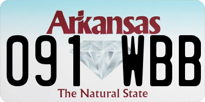 AR license plate 091WBB