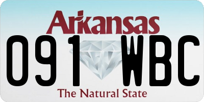 AR license plate 091WBC