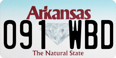 AR license plate 091WBD