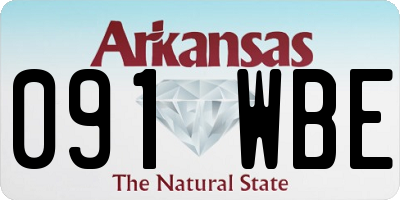 AR license plate 091WBE