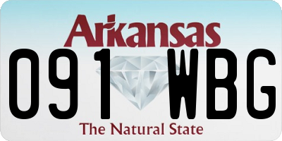 AR license plate 091WBG