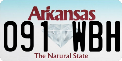 AR license plate 091WBH