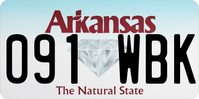 AR license plate 091WBK