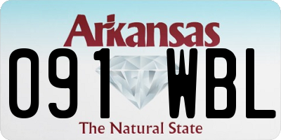 AR license plate 091WBL