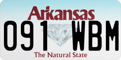 AR license plate 091WBM