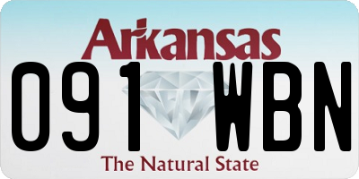 AR license plate 091WBN
