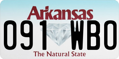 AR license plate 091WBO