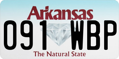 AR license plate 091WBP