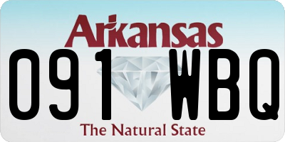 AR license plate 091WBQ