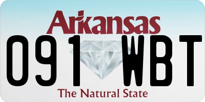 AR license plate 091WBT