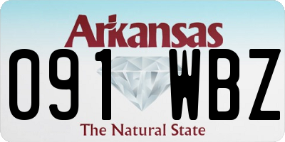AR license plate 091WBZ