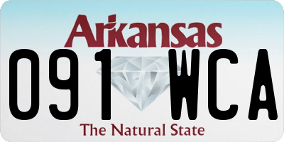 AR license plate 091WCA