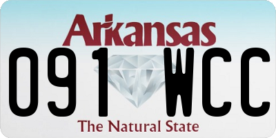 AR license plate 091WCC