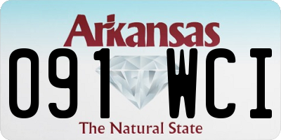 AR license plate 091WCI